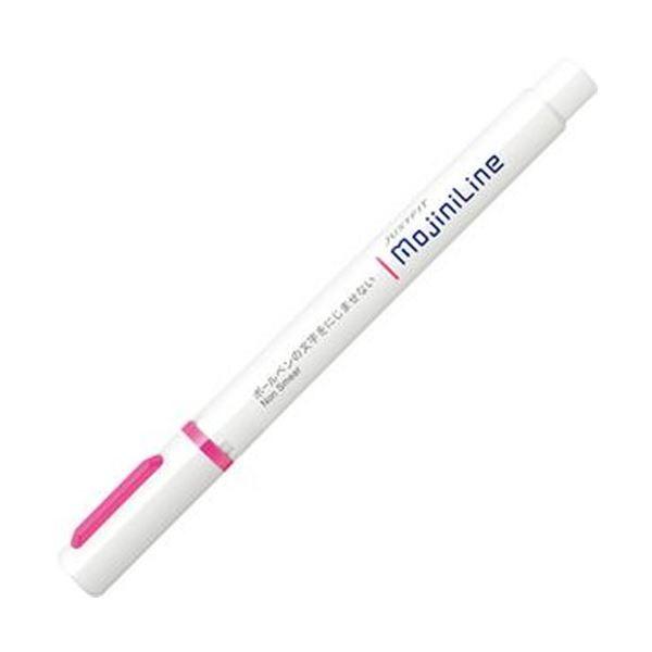 （まとめ）ゼブラ 蛍光ペン ジャストフィットモジニライン ピンク WKS22-P 1セット（10本）〔×20セット〕の画像