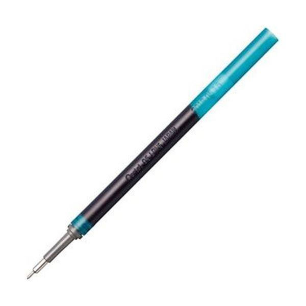 （まとめ）ぺんてる ゲルインキボールペン ノック式エナージェル インフリー 替芯 0.5mm ターコイズブルー XLRN5TL-S3 1セット（10本）〔×20セット〕