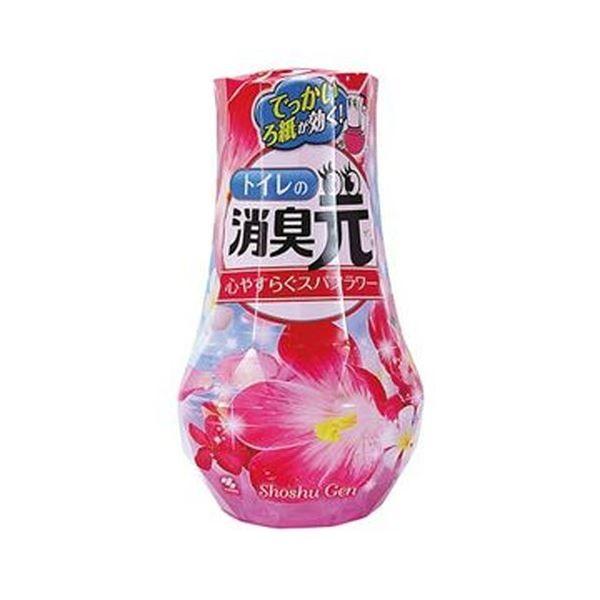 （まとめ）小林製薬 トイレの消臭元心やすらぐスパフラワー 400ml 1セット（5個）〔×10セット〕