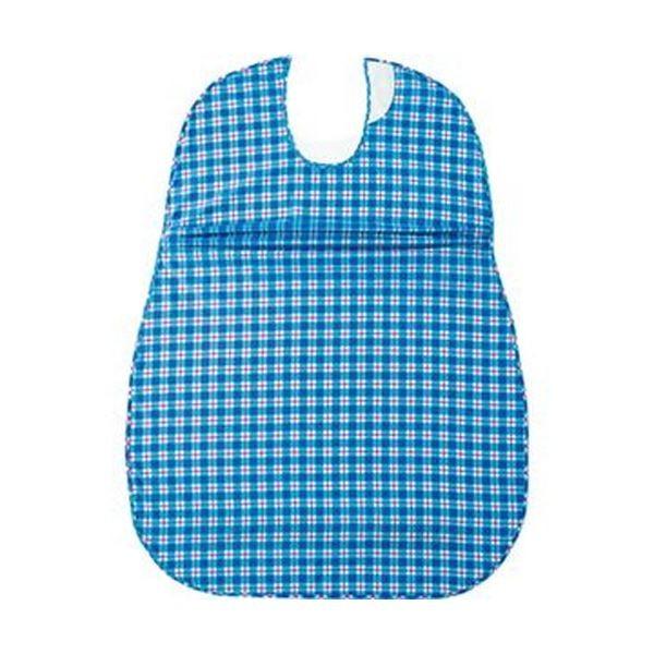（まとめ）オオサキメディカル 加えることハート形こぼれにくい召しあがる用前垂れ 片方タック 青み 73744 1枚〔×10仕かける〕