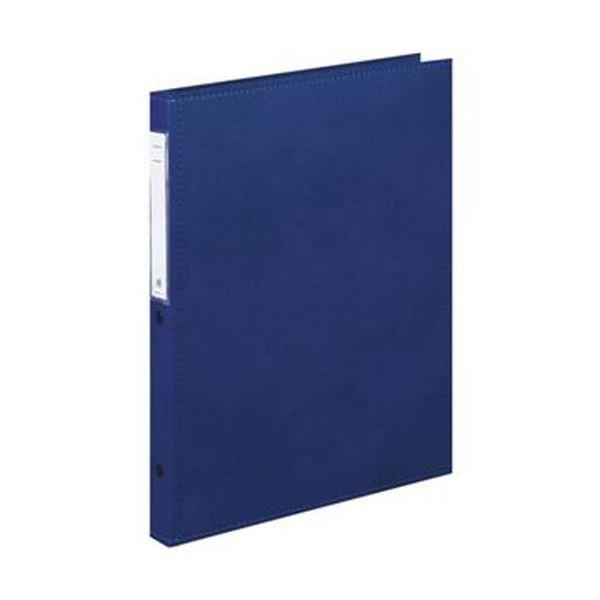 （まとめ）リヒトラブ カルテブック（スタンダード）A4タテ 30穴 背幅28mm ブルー HB408-1 1冊〔×5セット〕