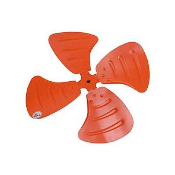 （まとめ）TRUSCO 工場扇用アルミ製ハネ44cm 穴径10Φ用 TFP-45-10A 1個〔×3セット〕