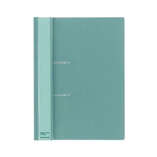 （まとめ）コクヨ ファスナーファイル（レポート）PP表紙 A4タテ 2穴 100枚収容 緑 フ-P160G 1セット（20冊）〔×3セット〕