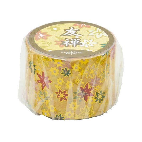 （まとめ）エヒメ紙工 友禅マスキングテープ 山吹〔×20セット〕