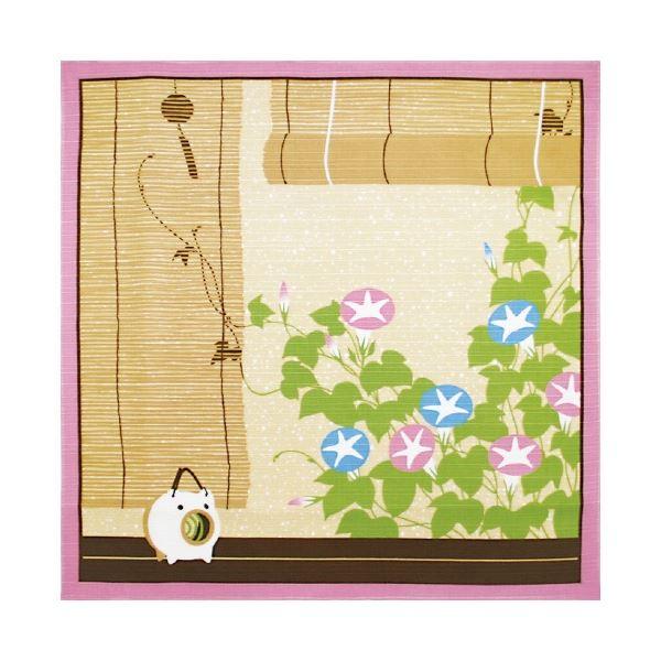 （まとめ）ヤマコー 花景色 小風呂敷 夏〔×10セット〕