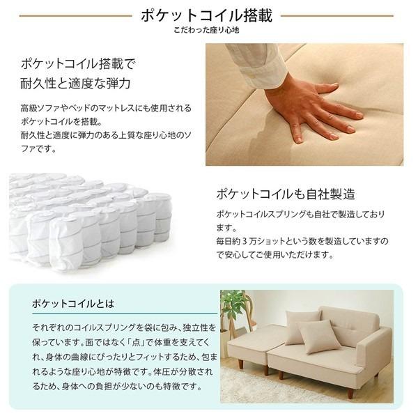 組合せ カウチソファー オットマン 同柄クッション2個付〔樹脂製 