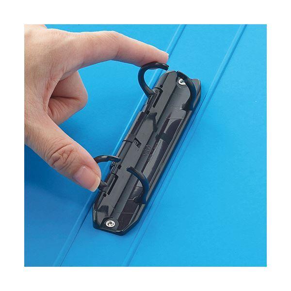 （まとめ）TANOSEE 樹脂製ワンタッチOリングファイル（紙表紙） A4タテ 2穴 200枚収容 リング内径23mm 背幅36mm グリーン 1セット（10冊） 〔×5セット〕_1