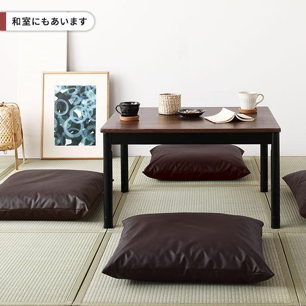 長座布団 アイボリー 2枚セット 日本製 ロング クッション ボリューム シート 68×120 cm PVC 合皮 レザー シンプル モダン デザインの画像