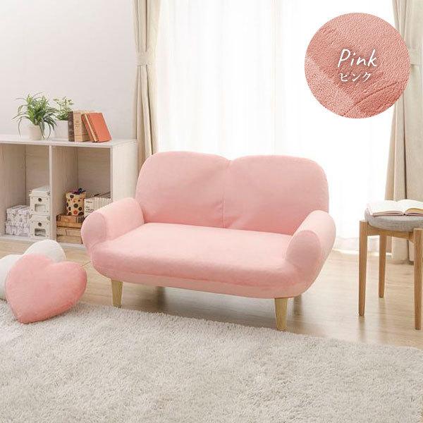 コンパクトソファー/ローソファー 〔グレー・ナチュラル脚〕 肘付き 2