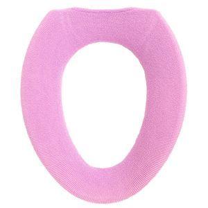 〔100個セット〕 便座カバー/トイレカバー 〔O型便座カバー パープル〕 約幅30cm 洗える エトフトリア 〔お手洗い 御手洗〕