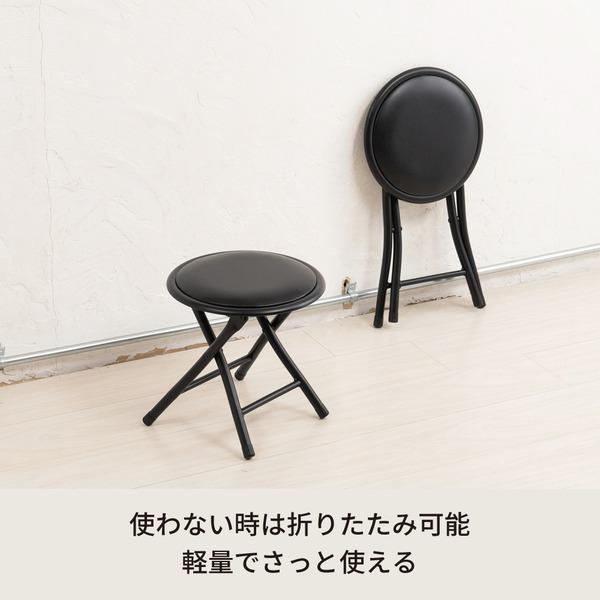 ミニースツール(黒/ブラック) イス 椅子 低い 折りたたみ キャンプ