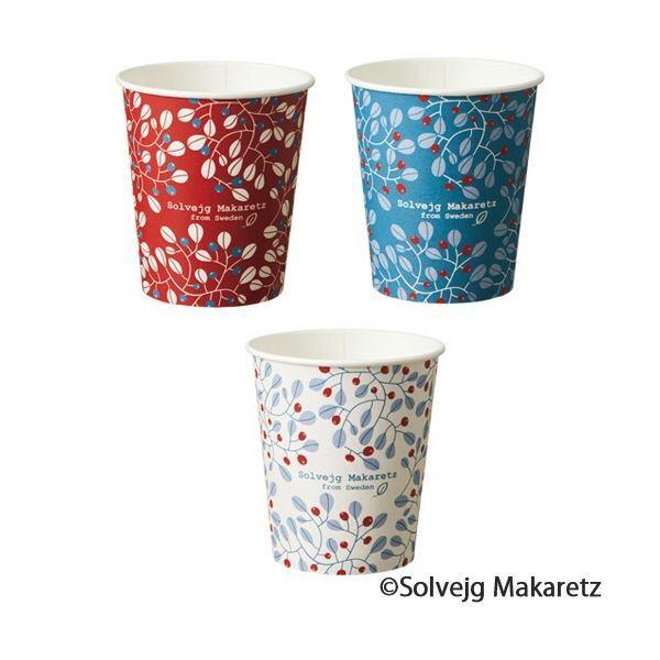 (まとめ) TANOSEE 紙コップ Berry(ベリー) 205ml(7オンス) 1セット(400個：80個×5パック) 〔×3セット〕