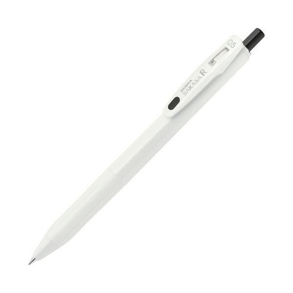 (まとめ) ゼブラ ゲルインクボールペン サラサR 0.5粍 黒 (軸色：白) JJ29-R1-BK2 1仕かける(10本) 〔×10仕かける〕