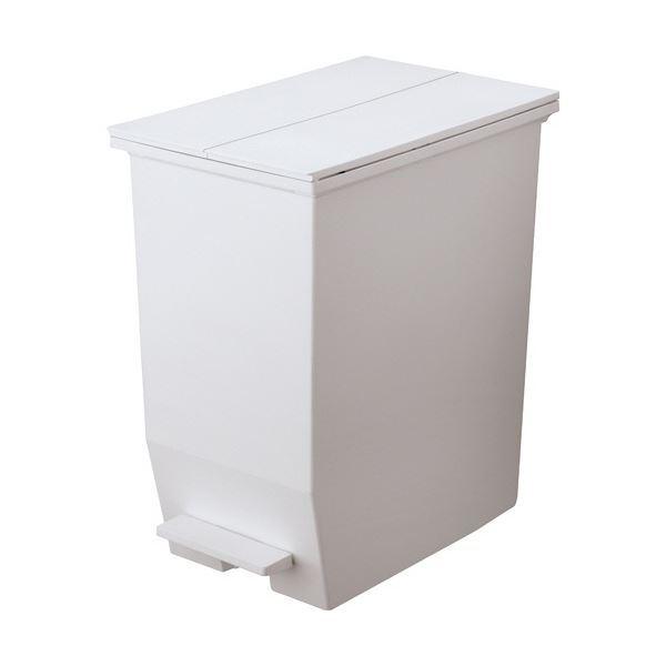 (まとめ) リス 棚下で使えるペダルダストボックス 45L グレー GPRB049 1台 〔×3セット〕
