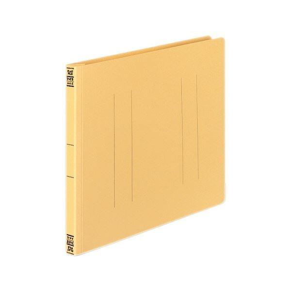 (まとめ) コクヨ フラットファイル(間伐材使用) A4ヨコ 150枚収容 背幅18mm 黄 フ-VK15Y 1セット(10冊) 〔×5セット〕