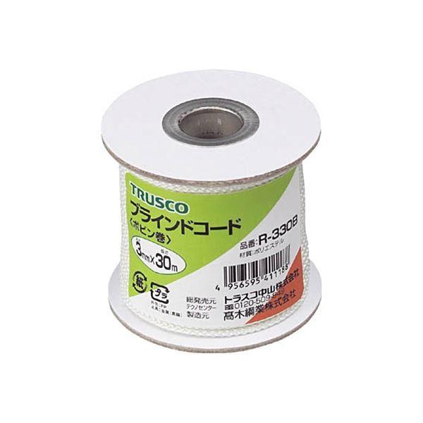 (まとめ) TRUSCO 日おおい吊りひも 3mm×30m R-330B 1巻 〔×5仕掛ける〕 キッチン、日用品、文具-洗濯用品-物干し竿、ロープ