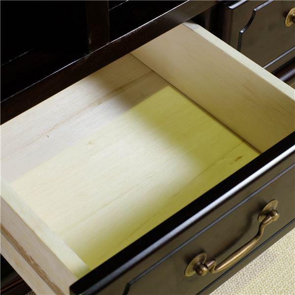 木製 ローボード 約幅112×奥行40×高さ50.5cm ブラウン 完成品