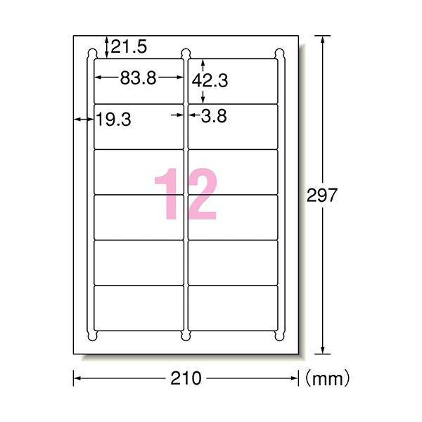 (まとめ) エーワン ラベルシール A4 ハイグレード 12面20枚 75312 〔×10セット〕_1