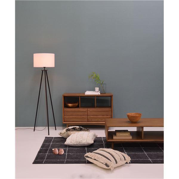 スタンドライト ライト 照明 器具 約幅50×奥行46×高さ151cm ブラック 金属 スチール アルミ 電球付(LHB-91) お客様組立品 リビング ダイニング 黒 送料無料 スタンドライト 照明器具 約幅50×奥行46×高さ151cm ブラック スチール