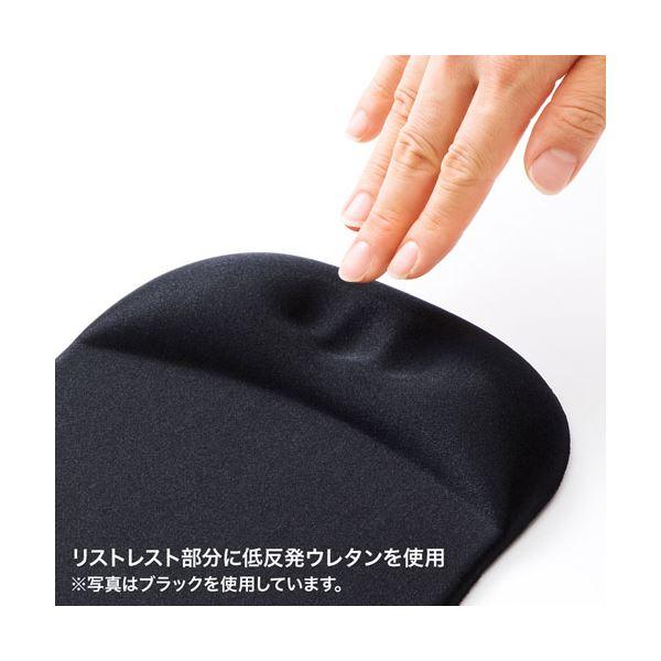 〔5個セット〕 サンワサプライ 低反発リストレスト付きマウスパッド(ブルー) MPD-MU1NBL2X5_2