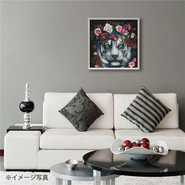 ユーパワー オイルペイントアート Mサイズ 「フラワー タイガー