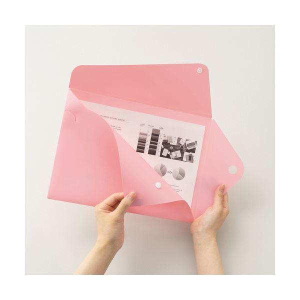 (まとめ）ライオン事務器 PPカラーホルダーPELTO（ペルト） A4 厚さ0.35mm ラベンダー CF-62P 1枚 〔×30セット〕_3