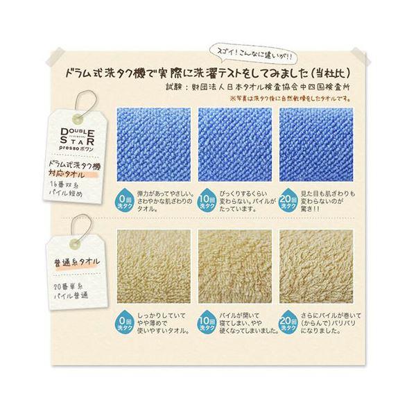 〔5個セット〕 楠橋紋織 くすばしタオル ドラム式洗濯機対応 抗菌・防臭 ポワン小粒 スマートバスタオル ブルー 1-68490-21-BX5の画像