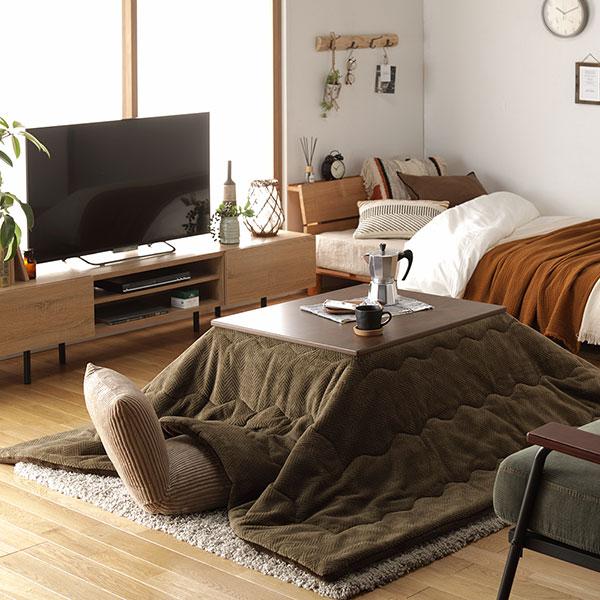 こたつ セット 2点セット 〔 こたつテーブル ：ナチュラル こたつ布団