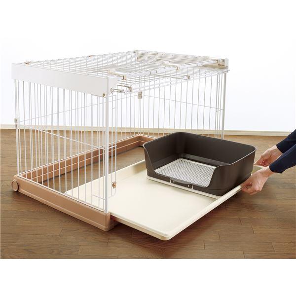 お掃除簡単ペットケージ 900 ブラウン (ペット住関連用品/ケイジ