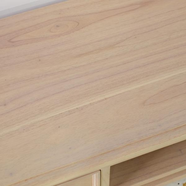 ローボード 収納棚 155×45×46cm 木製 ミンディ 無垢材