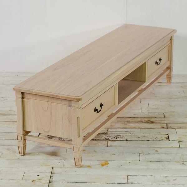ローボード 収納棚 155×45×46cm 木製 ミンディ 無垢材 インテリア家具 