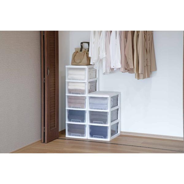 ニューライフスリム収納BOX 3段 ブラウン : ヤマドウオンラインストア