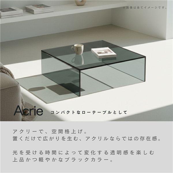 〔2個セット〕アクリー コの字ラック(ブラック/黒) お掃除ロボット収納 ディスプレイ シェルフ 収納 配線カバー ミニテーブル 花台 サイドテーブル 推し活 空..._2