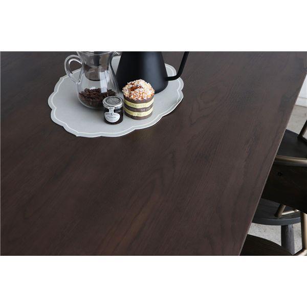 UP ロペスダイニングテーブル 約幅180cm DBR ダークブラウン 組立品