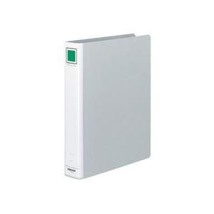 （まとめ）チューブファイル〔エコ〕 片開き A4タテ 40mmとじ シルバー 10冊