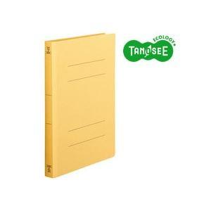 （まとめ）TANOSEE フラットファイル バインダー 2穴 〔厚とじW〕A4タテ 250枚収容 黄 10冊入×10パック