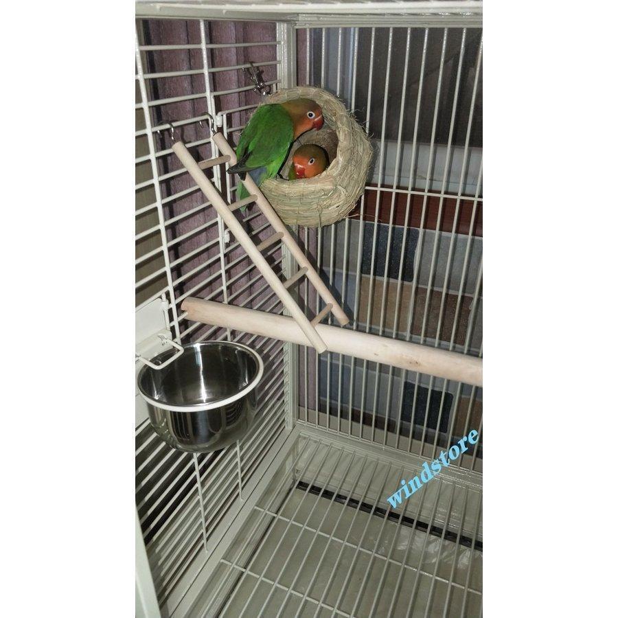 【新品 未使用 日本製】 爆売中！バードケージ 鳥の部屋 大型インコ用 鳥籠 鳥かご 飼育 合金 安定性抜群 室内外兼用 組立式 移動便利 おうむ 小鳥 輪付 【ZY6214269570】(22655円)