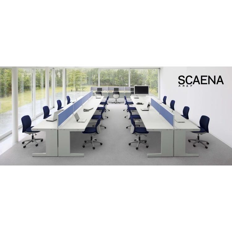 脇デスク SCAENA Sタイプ シリンダー錠 スカエナ 内田洋行 脇SS046B4-3SK 幅40cm×奥行60cm B4-3段 5-110-282□ UCHIDAの画像