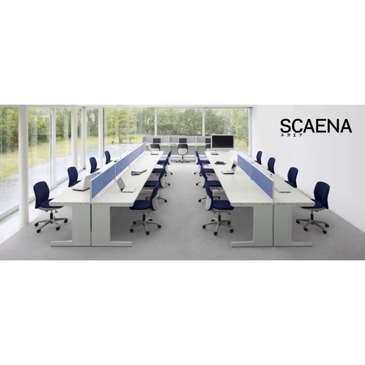 平デスク SCAENA Sタイプ スカエナ 内田洋行 平SSL148 幅140cm×奥行80cm 引出し無し 5-110-402□ UCHIDAの画像