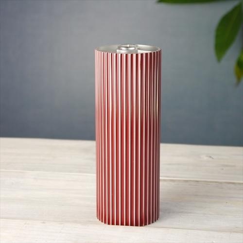 花瓶 一輪挿し KISHU+ Lサイズ 高さ 20cm おしゃれ 漆器 金属 花立て 花台 朱 黒 白 オシャレ 伝統工芸の画像