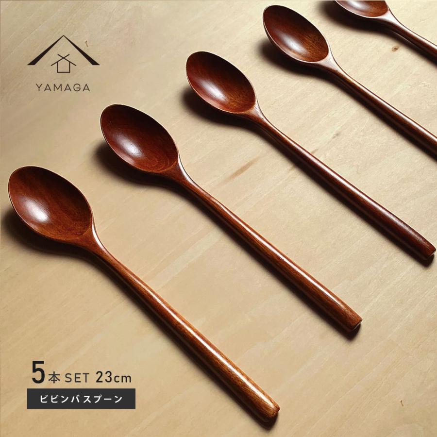 5本セット ビビンバ スプーン スッカラ 木製 漆塗り カトラリー オシャレ おしゃれ 韓国 Youtuber 150 030 161 漆器の産地職人のお店 紀州ヤマガ 通販 Yahoo ショッピング