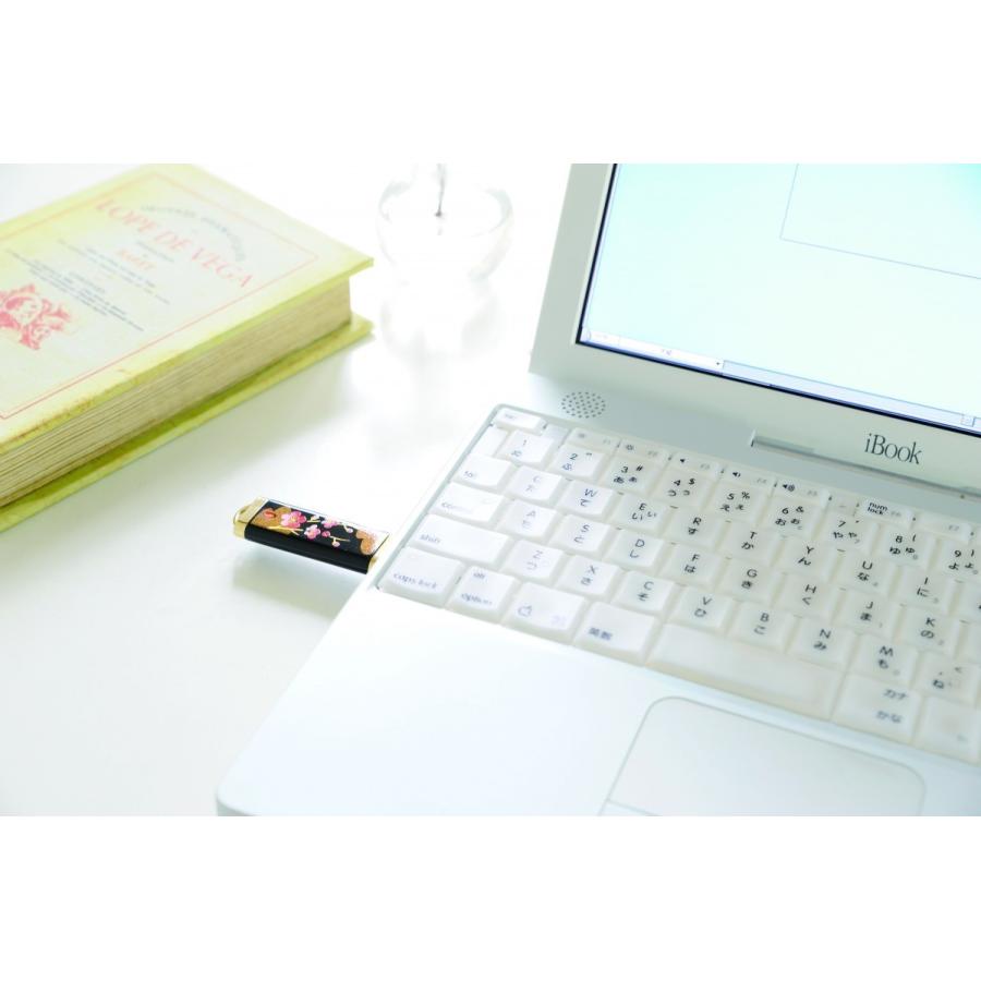 蒔絵 USB フラッシュメモリー 富士に桜 16GB 桐箱入り 1436 蒔絵USBメモリー16GB 富士に桜 ゴールド ギフト プレゼント お土産