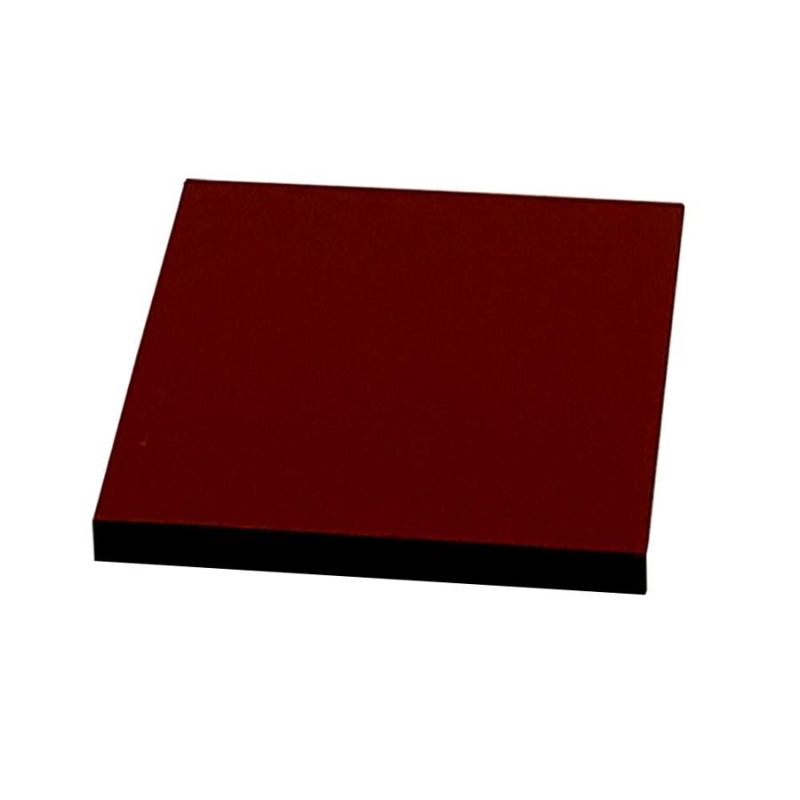 漆塗り飾り台 花台 木製 正角板 黒 朱 両面塗り 8号 24cm 紀州漆器 飾り台 父