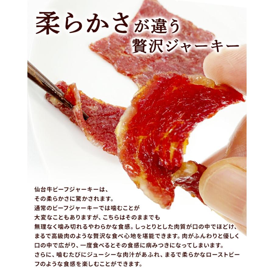 ジャーキー やわらか仙台牛 ビーフジャーキー 25g×3袋 おつまみ