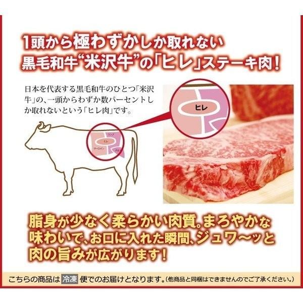 米沢牛 ヒレステーキ 100g×5枚 雌牛 ステーキ ヒレ ステーキ肉 米澤佐藤畜産 高級和牛 送料込｜yamagata-kikou｜03