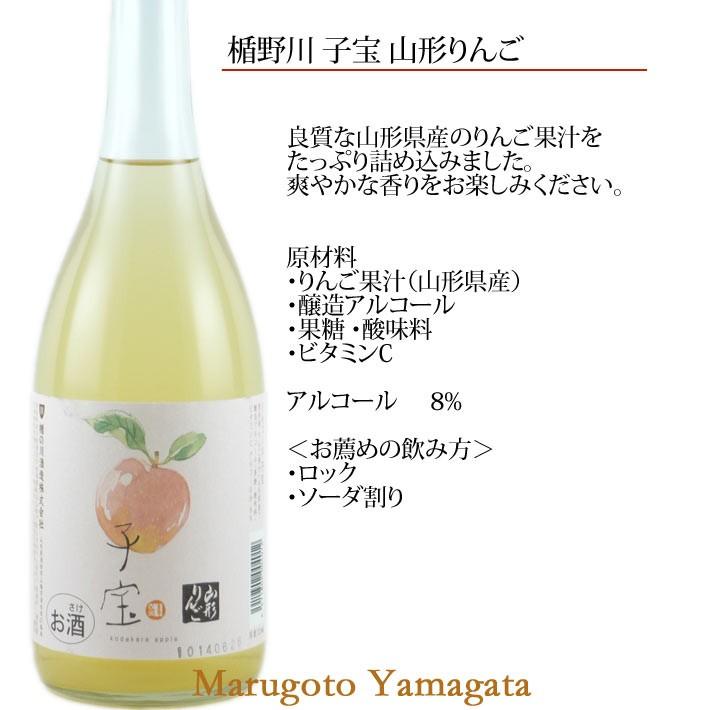 楯の川酒造 楯野川 子宝リキュール山形りんご 720ml リンゴのお酒 贈り物に お酒 :1134-0002:山形の果物・お酒~まるごと山形 通販 ≪リキュール≫ 子宝 月山の山ぶどう 720ml こだから お中元