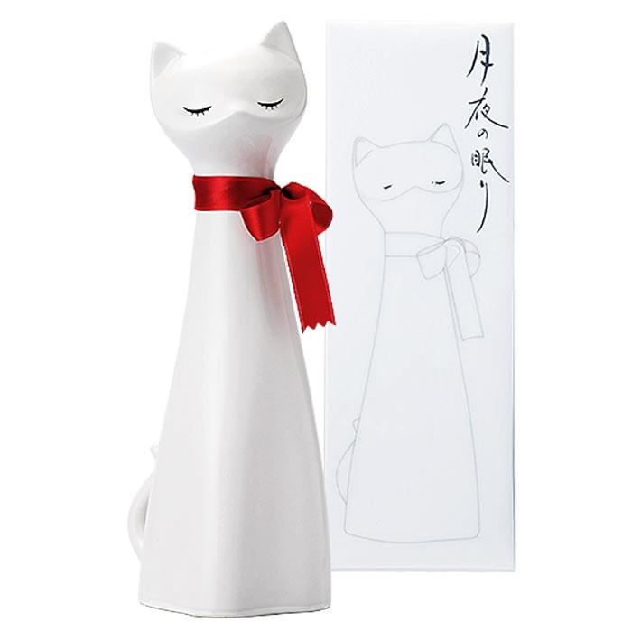 猫千代　0606 ねこ 日本酒 千代寿純米 月夜の眠り 白猫ボトル 720ml ギフト : 山形の