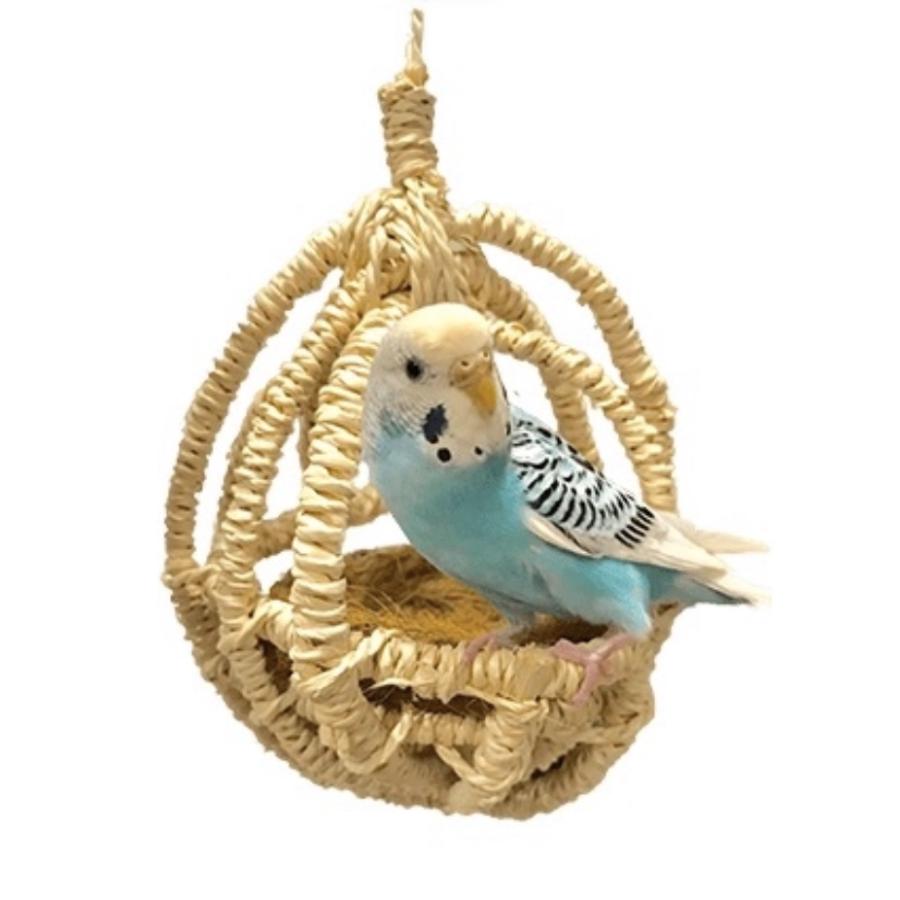 モカロン❤️小鳥ちゃんゆらゆらハーフハウス❤️コザクラインコ用 川井 小鳥のゆらゆらハンモック : ヤマゲンペットYahoo!店 - 通販