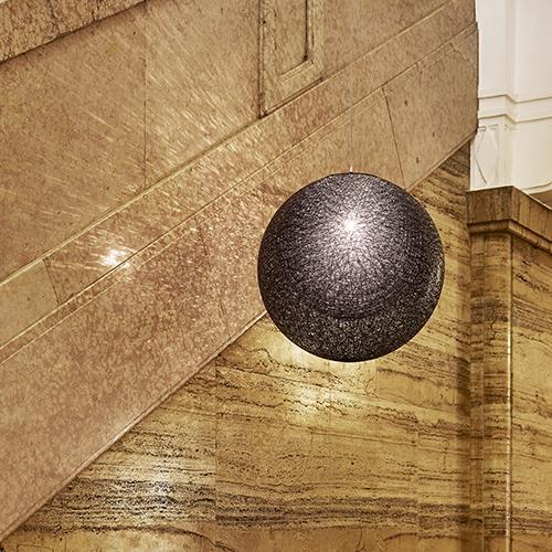 yamagiwa マユハナ MAYUHANA 二重Φ360mm ブラック YAMAGIWA（ヤマギワ