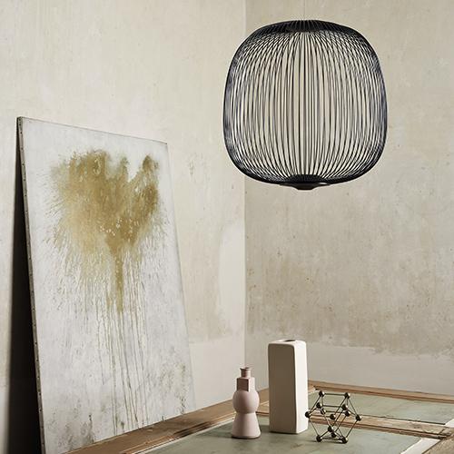 FOSCARINI(フォスカリーニ) シャンデリアともし火 SPOKES（スポークス）１  黒鉛（要明かり工事）